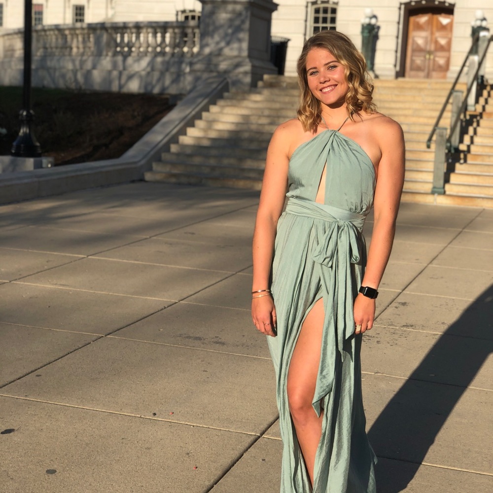 White fox boutique mint maxi dress